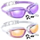 thumbnail image 1 of GPED Gafas de Natación, Paquete de 2 Gafas de Natación, Antiempañantes Anti-UV Gafas de Natación Juveniles a Prueba de Fugas para Mujeres y Hombres Adultos, 1 of 8