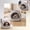 Gray-L, variant on Convertible Cat Bed 2 in 1 Semi Enclosed Pet Bed All Seasons Warm Cozy Cat Ear Design for Indoor Cats Small Dogs Sleeping Hideout(M)