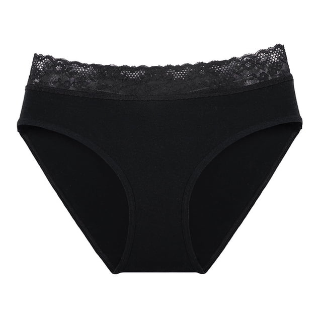B91xZ Culotte pour Femmes en Coton-Mesh Respirant, Noir TP