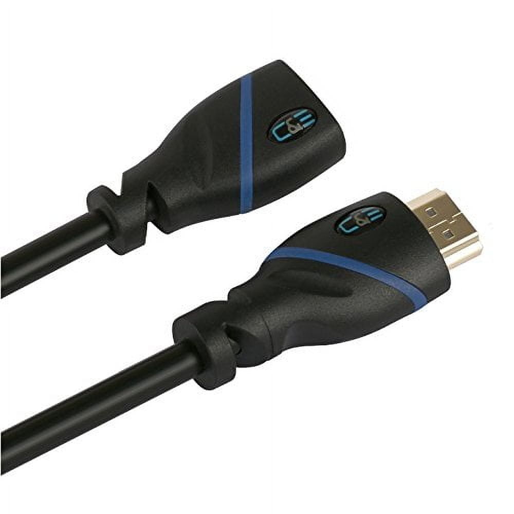 20ft (6M) High Speed HDMI Cable Male to Female with Ethernet Black (20 Feet/6 Meters) Supports 4K 30Hz, 3D, 1080p and Audio Return CNE510125