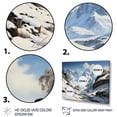 thumbnail image 3 of Designart "Alpine Majesty French Snowy Peaks III" Landscapes Canvas Print, 3 of 5