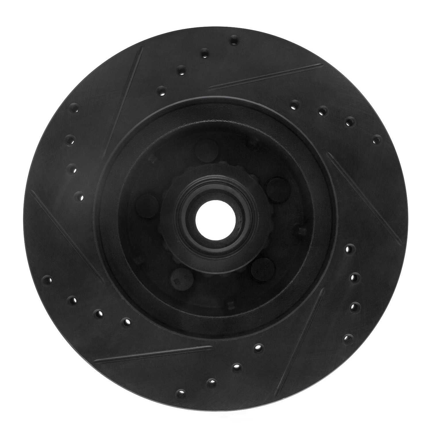 Dynamic Friction Company 633-39026R DFC Brake Rotor - Drilled And Slotted - Black