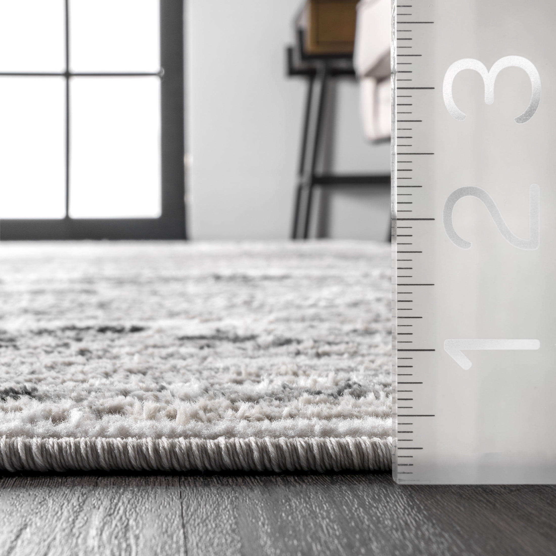 nuLOOM Madisson Vintage Faded Medallion Area Rug, 8' x 10', Madisson Grey