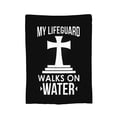 thumbnail image 1 of Manta de franela de malla My Lifeguard Walks On Water, elegante edredón para una siesta, edredón de invierno para las cuatro estaciones, antimicrobiano, con control de olores, ligero y antiestático,, 1 of 5