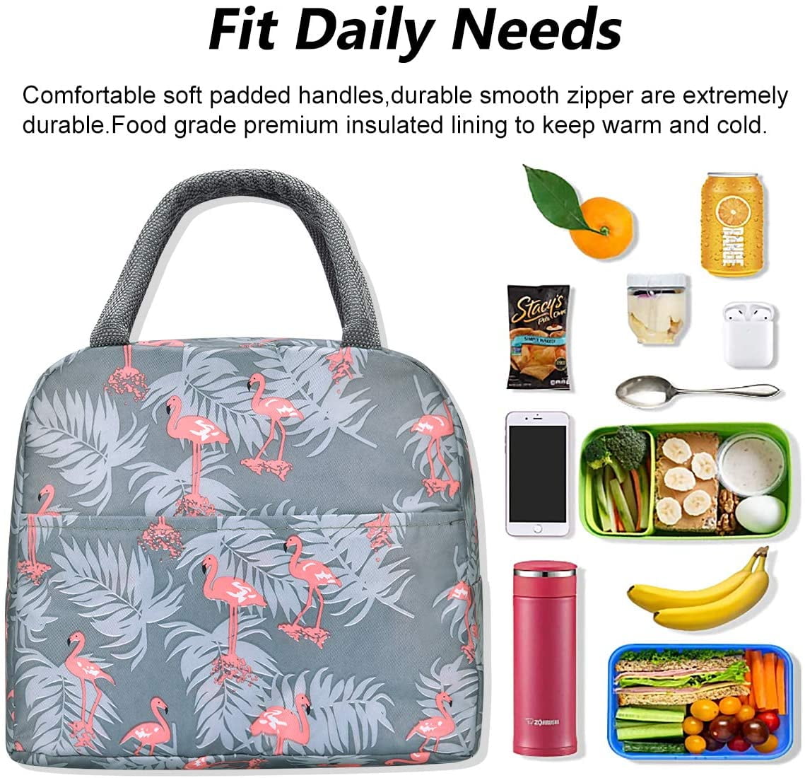 Large Lunch bags Insulated Lunch Box for Women,3 Carrying Way Tote