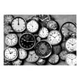 thumbnail image 2 of Tiptophomedecor Vintage Wallpaper Wall Mural - Clocks In Black & White, 2 of 3
