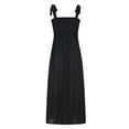 thumbnail image 6 of Dyegold Sundresses for Women Casual Beach - Plus Size Dress Womens Square Neck Sleeveless High Waist Pleated Maxi Sundresses ​A-Line Flowy Swing ​Graduation ​Dress, 6 of 8