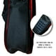 thumbnail image 5 of PAQUETE Estuche para guitarra clásica, Funda para guitarra, Gig bag , guitar case para trasporte y protección, color negro bordes rojos + Tahali strap correa guitarra Kidam CRIME, 5 of 5