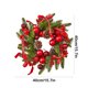 thumbnail image 3 of Puntoco Corona de pino de Navidad Decoración navideña Colgante de puerta Colgante de pared Colgante de ventana Colgante de chimenea Anillo colgante de fiesta navideña, 3 of 6