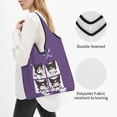 thumbnail image 2 of Custom Fashion Printed Kuromi Cartoon Anime Manga Tote Shopping Bags Portable Shoulder Shopper Handbag, 2 of 5