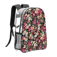 thumbnail image 3 of Gaeub Many Kind Of Flowers Print Clear Backpack ,Clear Transparent Backpack, PVC Bag with Side Pockets,for Concert, Beach, Work, Travel & Sporting, 3 of 7