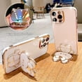 thumbnail image 3 of A 32 52 33 53 23 Luxury Plating Mirror Holder Case For Samsung Galaxy A52 A53 A32 A13 A23 A33 A73 A72 4g 5g Silicone Stand Cover, 3 of 4