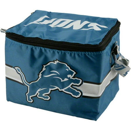 NFL - Detroit Lions Lunch Bag: 6 Pack Zipper Cooler
