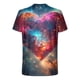thumbnail image 4 of Tops para hombre, blusas y camisas de manga corta con cuello redondo para hombre. Camiseta casual de manga corta con cuello redondo y estampado de cielo para hombre. Blusa para hombre., 4 of 5