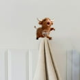 thumbnail image 4 of Leojiow Cute Cow Wall Hooks For Entryway Coat Hat Key Organizer Durable Backing With Tape For Easy Adhesion 8Cm G, 4 of 6