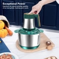 thumbnail image 6 of Electric Food Chopper 5L Stainless Steel Meat Grinder & Food Processor, Detachable Multifunctional 500W Vegetable Chopper Blender and Mincer, 10 inches / 25.4 cm, 6 of 9