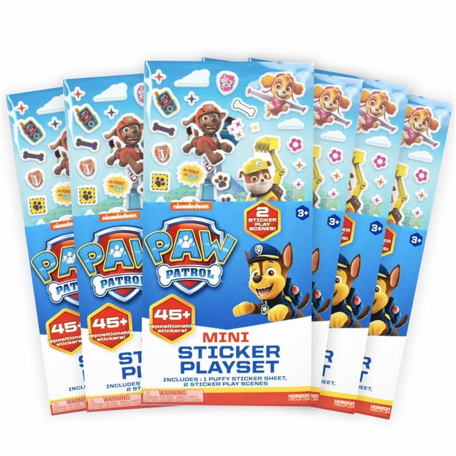 Set de Juegos con Pegatinas Paw Patrol 6 Paquetes con 45 Pegatinas Reutilizables