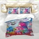 thumbnail image 5 of Trolls Conjunto de sábanas temático, trío de piezas, cómodo y amigable con la piel, diseño único, regalo de decoración para el hogar para familiares, amigos y fans, 90 cm * 190 cm, 5 of 6