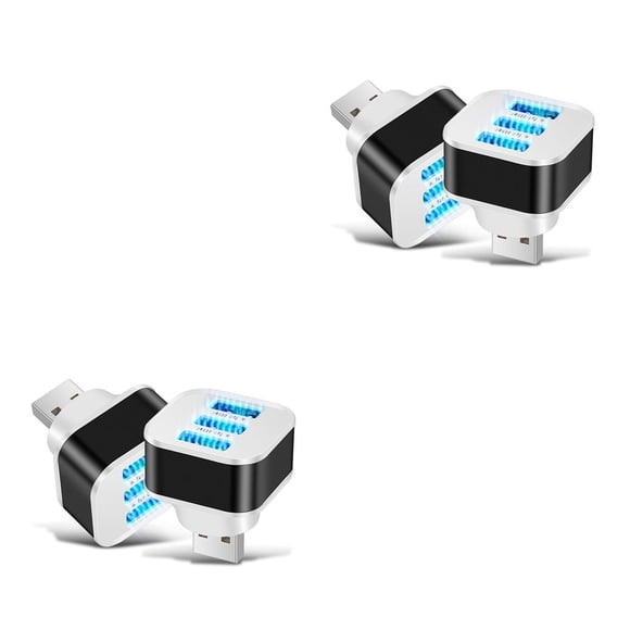 Concentrador USB Methold Expander con indicador LED 1000mA Adaptador de viaje portátil 2 piezas
