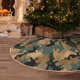 thumbnail image 5 of Sikiie Camouflage Rabbit Nativity Christmas Tree Skirt, Jesus Christian Winter Holiday Tree Mat Decoration(30-48IN)36", 5 of 6