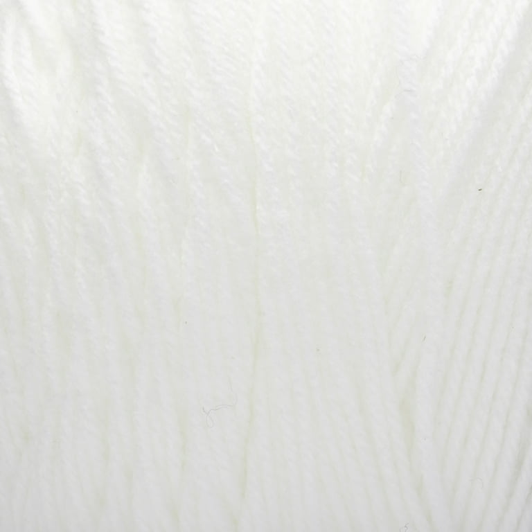 Mainstays Crafts Yarn True White 7 Oz. 364 Yd Worsted Acrylic NEW