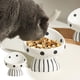 thumbnail image 1 of Plato para comida de mascotas, taza para perros, taza de cerámica, boca ancha, soporte elevado, antideslizante, para gatos y perros, diseño ergonómico, taza antirremolinos, material, 1 of 9