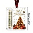 thumbnail image 2 of Christmas Acrylic Money Holder Ornament, Clear Cash Gift Hanging Tree Ornament, Fun Holiday Money Gift Idea for Xmas Decor, 2 of 5