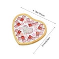 thumbnail image 3 of chaungfeng DIY Mosaic Craft Kits, Wooden Coaster Kit, Make Your Own Project Handmade Craft Set with Tile Pieces Heart Shaped Bamboo Coaster Base Tools for Decoration and Gift (Heart A), 3 of 6