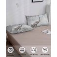 thumbnail image 4 of Gray Elephants Pillow Covers King Size, Modern Vintage Elephants Blowing Bubbles Soft Bed Throw Pillowcases Breathable Cooling Long Lumbar Body Pillow Sham Cover for Bed Sofa 20''x40'', 4 of 7