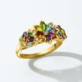 thumbnail image 5 of Ross-Simons 1.34 ct. t.w. Multi-Gemstone Floral Ring in 18kt Gold Over Sterling, Women's, Adult, 5 of 8