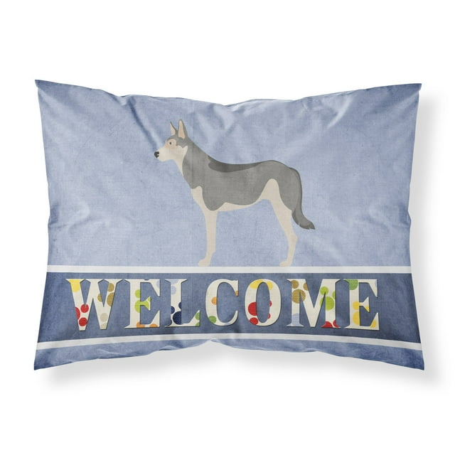 ""Caroline'S Treasures Saarloos Wolfdog Welcome Funda De Almohada Estándar ""