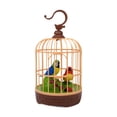 thumbnail image 1 of Cantando pájaro chirrido en jaula Pet enjaulado Moticidades de juguete de pájaros sonidos realistas Regalos y regalos de movimiento para niños 4.2 "x, 1 of 8