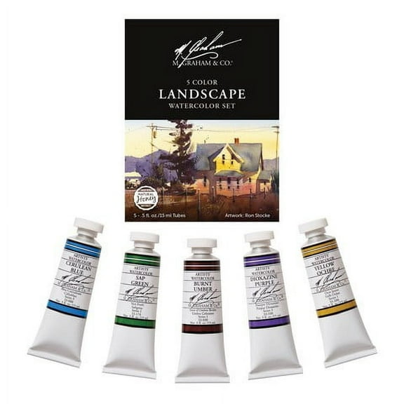 M GRAHAM LANDSCAPE 15ML WATERCOLOR SET