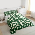 thumbnail image 3 of Homewish Vintage Green Minimalism Queen Comforter Set, Chic Abstract Ombre Bedding Sets, Teens Kids Adult Reversible Bedding Comforter Set, Luxury Bedroom Decor, 3pcs, 3 of 8