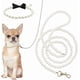 thumbnail image 1 of Collar de perlas blancas y correa de cuentas para perro, gato, 120 cm, extensión de correa con cuentas a prueba de mordeduras con cierre de aleación., 1 of 5