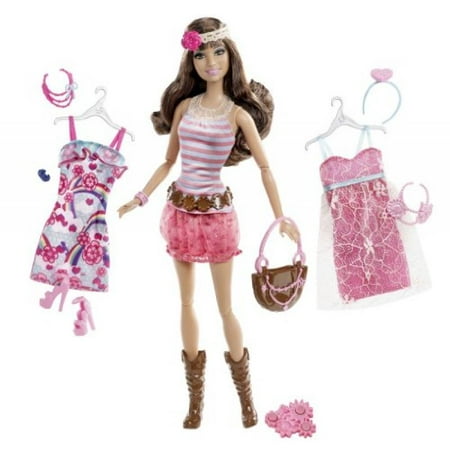 Barbie Fashionistas Teresa Ultimate Wardrobe Boho Chic Doll - Walmart.com
