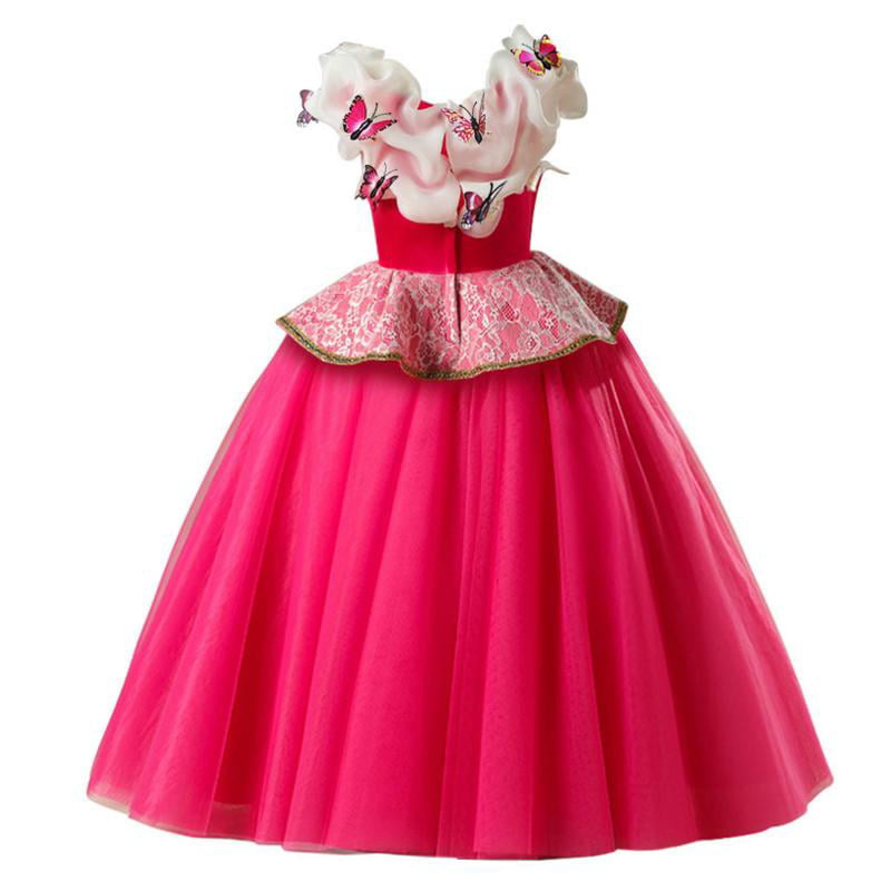 Sleep Beauty Cinderella Princess Pink Dress Cosplay Costume Fancy Dress