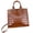 brown, variant on Genuine Cowhide Leather Women Tote Bag,Crocodile Embossed Crossbody Shoulder Purse, Purse for Work