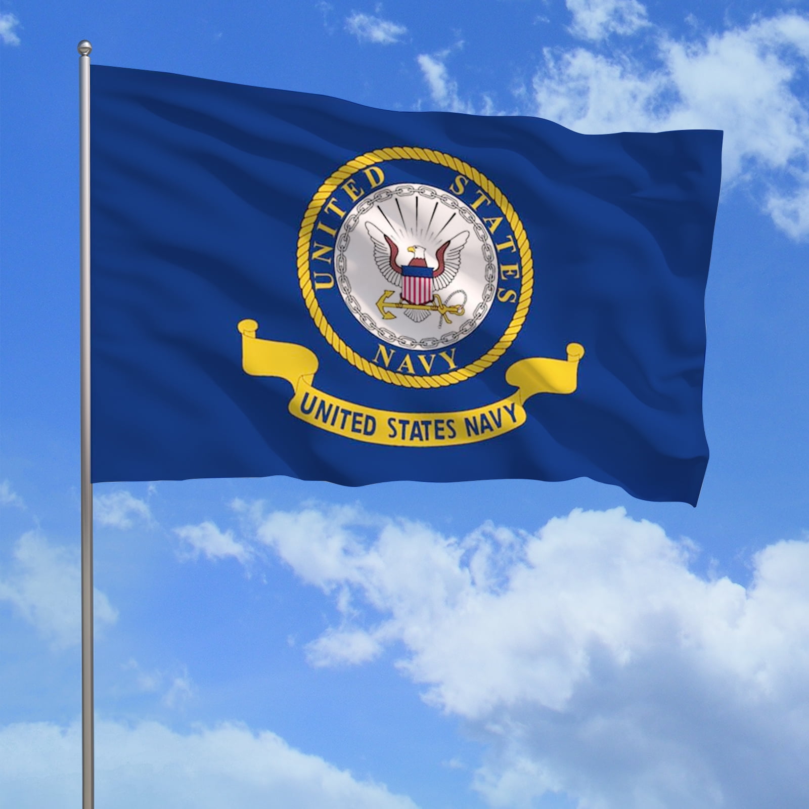 Navy Flags 3x5 Outdoor Double Sided Heavy Duty Navy Naval Military