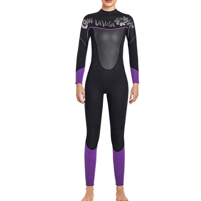 Eigraketly Trajes de neopreno cuerpo completo buena elasticidad espesado mantener caliente traje de buceo deportes acuáticos profesionales accesorios Deportes acuáticos mujer negra SG Eigraketly OD020701-11