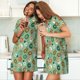 thumbnail image 4 of Easygdp Christmas Donuts Camisón de manga corta para mujer, informal, estampado, 4 of 6