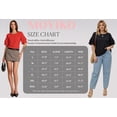 thumbnail image 7 of MOYIKO Women Casual Ruffle Half Sleeve Summer tops Crewneck Eyelet Shirts Flowy Dressy Tunic Blouses, 7 of 7
