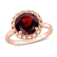 thumbnail image 1 of 3.00 Carat (ctw) Garnet Ring in Rose Plated Silver, 1 of 5