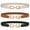 B-Black+Brown+Beige, variant on Women's Stretch Belts Elastic Skinny Belt with Gold Buckle for Dresses