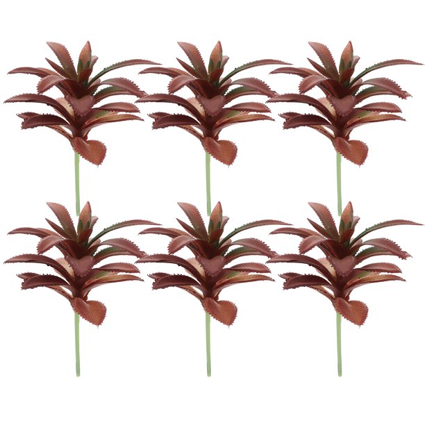 6pcs plantas de simulación Decoraciones de plantas de bonsai comedor escritorio de comedor adornos