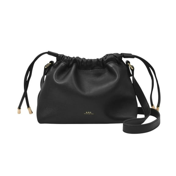 A.P.C. Women's Ninon Mini Hobo Bag - Black - Synthetic Black