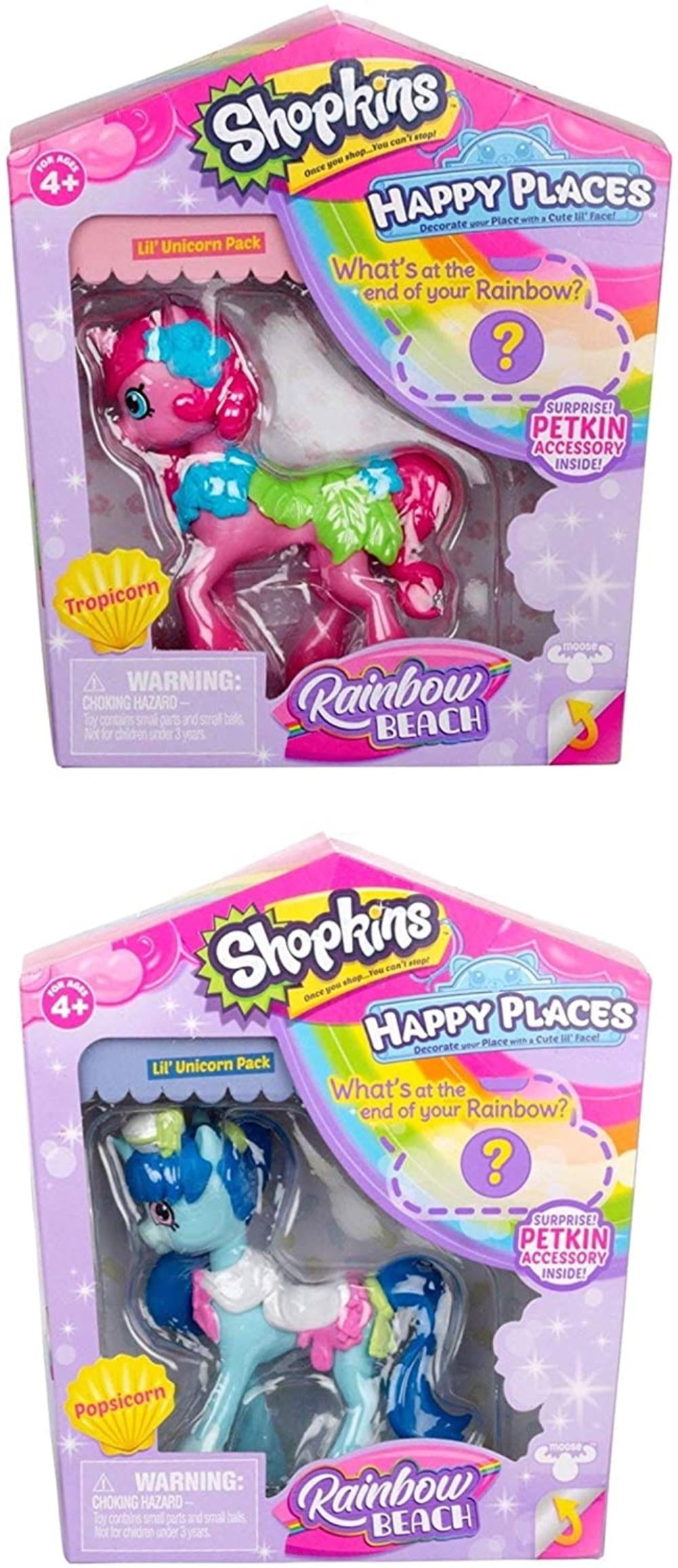 Popsicorn Happy Places Shopkins Rainbow Beach Lil Unicorn Pack Pack