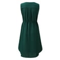 thumbnail image 4 of Sngxgn Women's Turtleneck Sweater Dress Long Sleeve Ribbed Knit Stretch Midi Bodycon Dresses(Green,M), 4 of 7