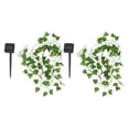 thumbnail image 1 of 2X Luces Solares Luces de Hadas de Hoja de Arce Impermeable Al Aire Libre Guirnalda Lámpara Solar Navidad 2M 20LED, 1 of 5