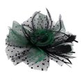 thumbnail image 3 of Bridal Fascinator Hair Clips Veil Hairpin Hat Bowler Feather Wedding Headwear, bridal accessory., 3 of 3